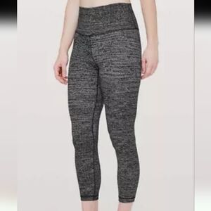 Lululemon• Align Black and Grey Leggings, Sz 6